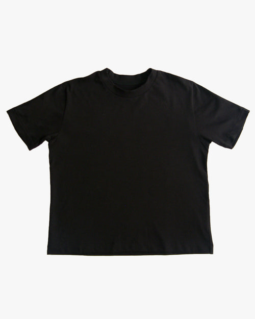 Curved T-shirt Black